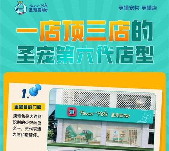 圣宠宠物升级鲜食业务的第六代店型来啦！这次又哪些不一样？